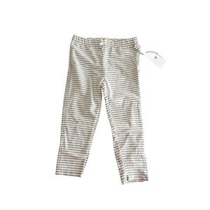 NWT Pink Chicken Gray Stripe Leggings